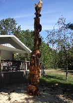Tree sculpture Pentwater Michigan