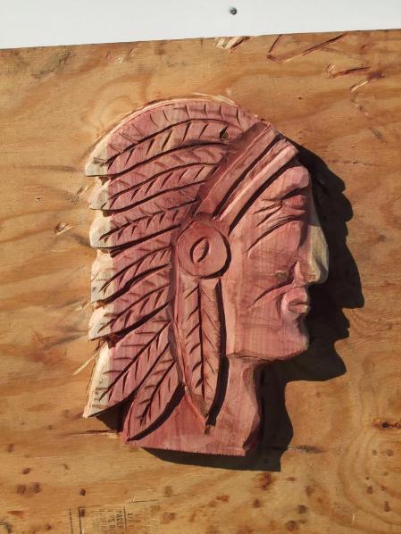 Red Cedar chainsaw carving