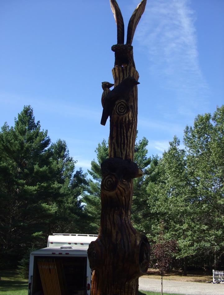 Tawas Michigan chainsaw carving