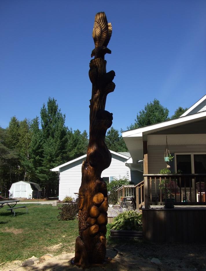 Michigan chainsaw carver Jim Barnes