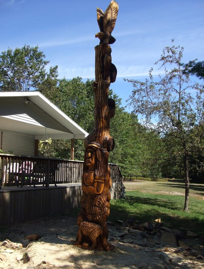 Tawas Michigan tree carving
